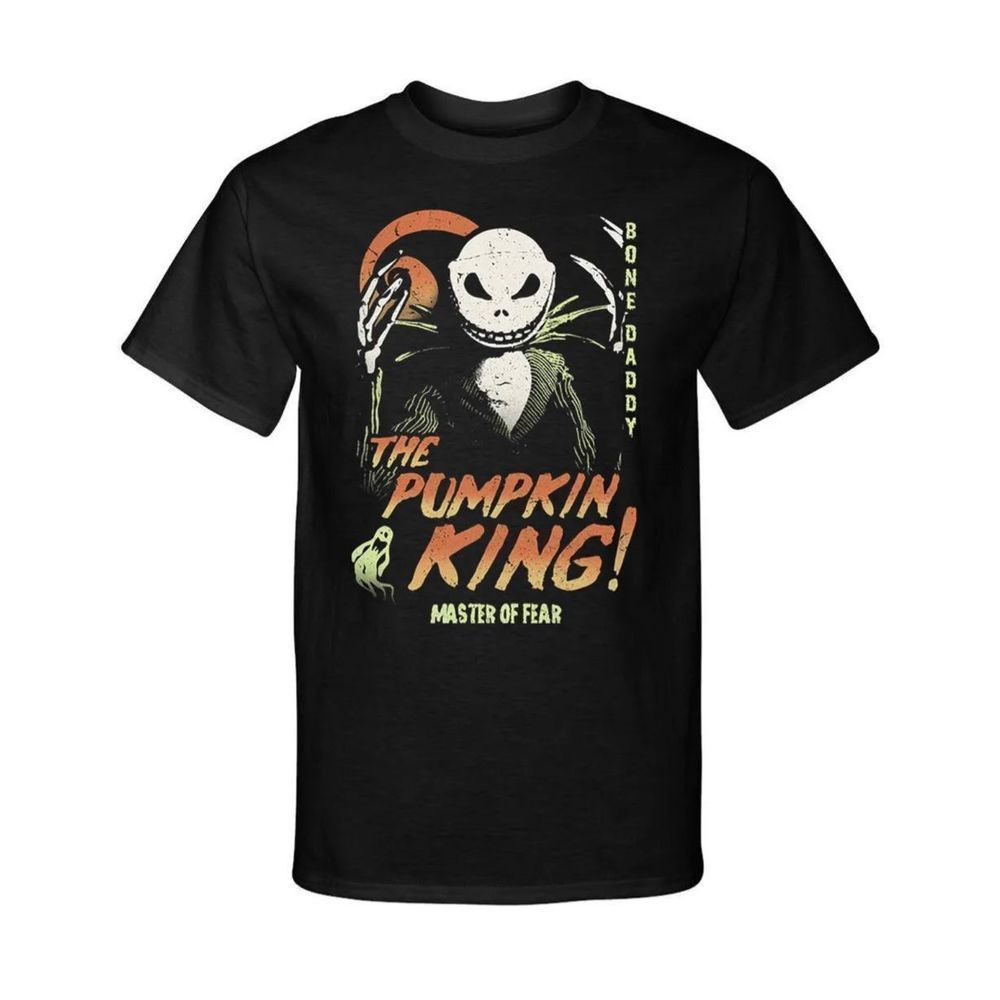 The Pumpkin King Master of Fear Jack Halloween Style Graphic Tee T-Shirt